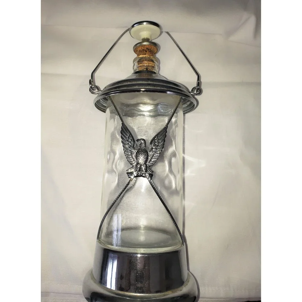 Silver Eagle Musical Decanter Bottle How Dry I Am Vintage 1960s Japan Barware